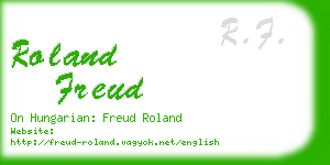 roland freud business card